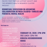 Roundtable Discussion on Advancing Collaboration between 2SLGBTQ+ Families and Perinatal Mental Health